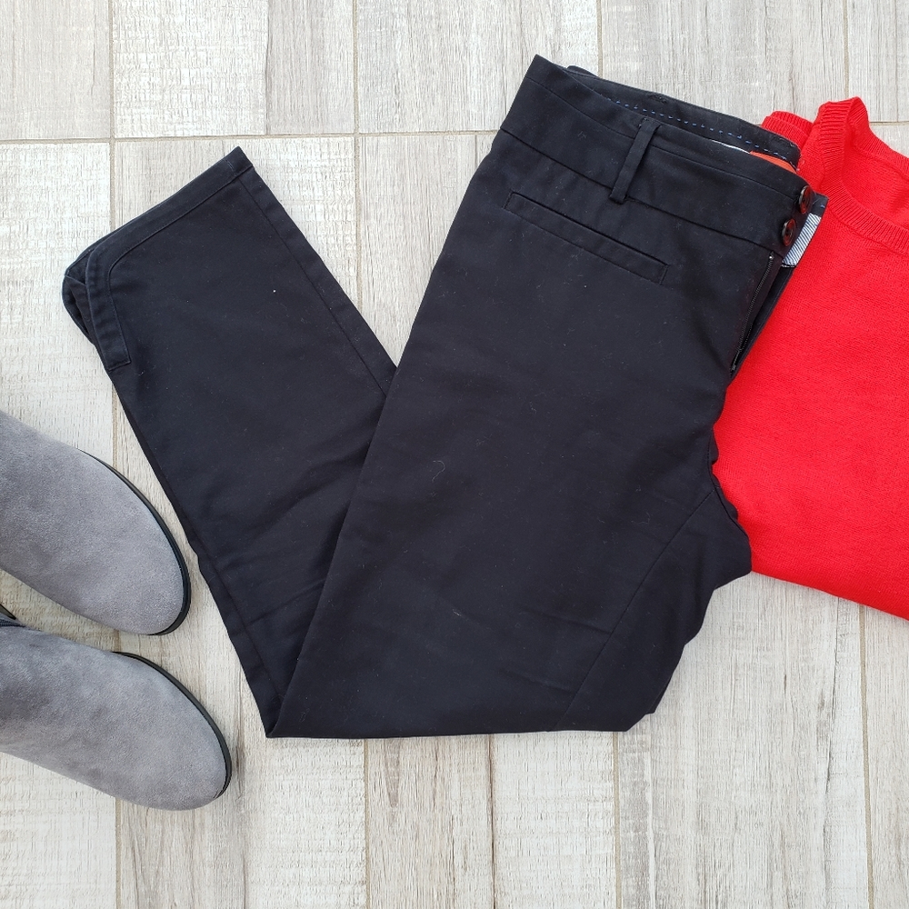 Cartonnier Cropped Black Pants Trousers Size 4
